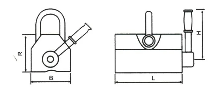 Heavy Duty Lifting Magnet 2000kg for Steel Plate