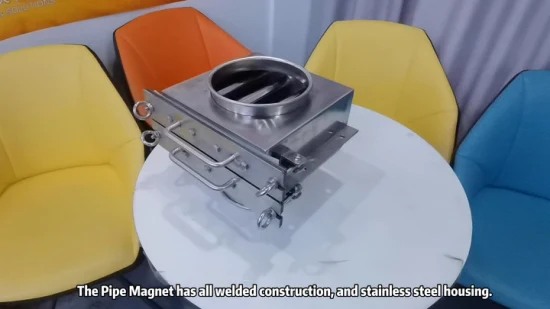 Сильный магнитный выдвижной трубопроводный магнитный сепаратор